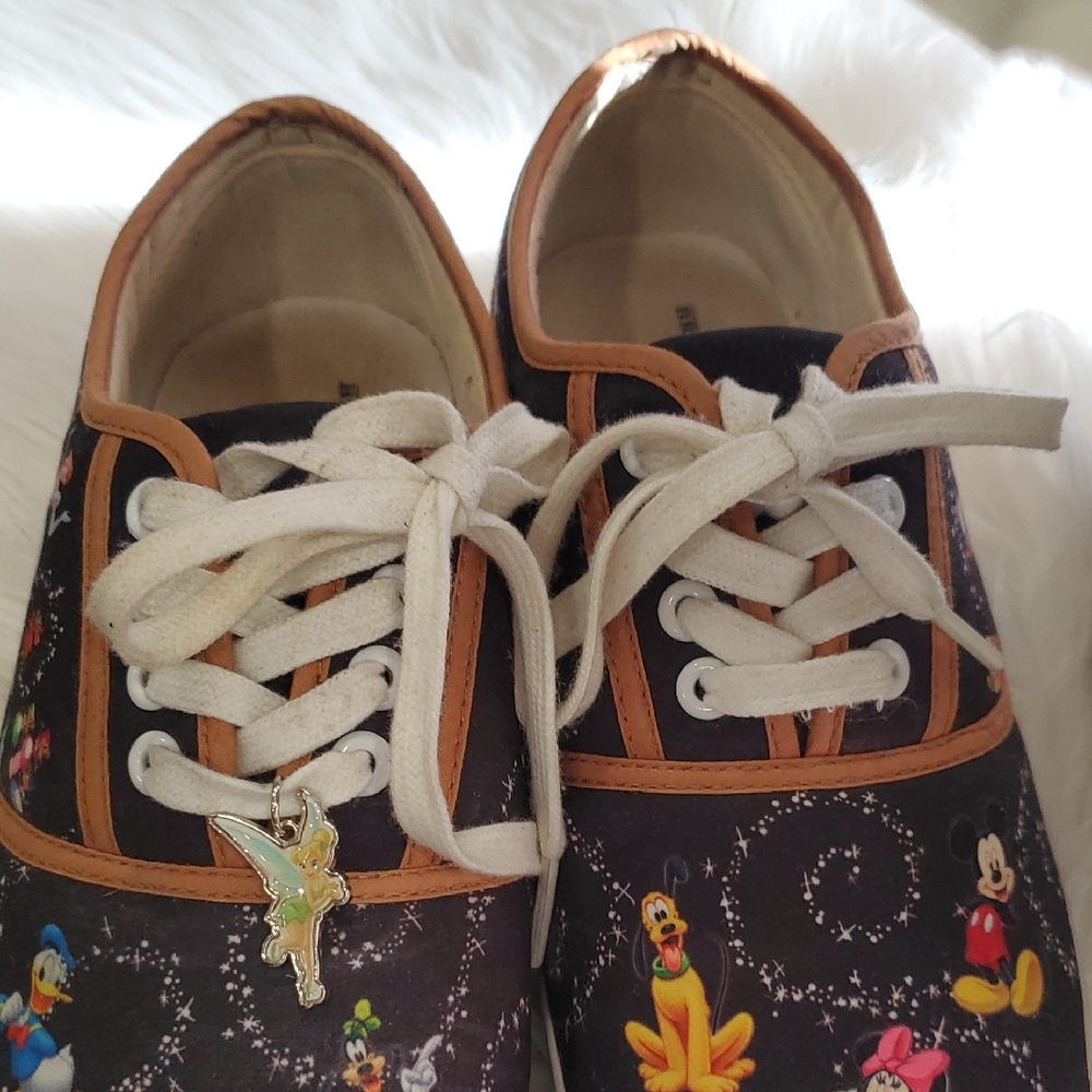 Bradley Exchange Disney Sneakers - Black with Colorful Characters - Picture 9 of 14